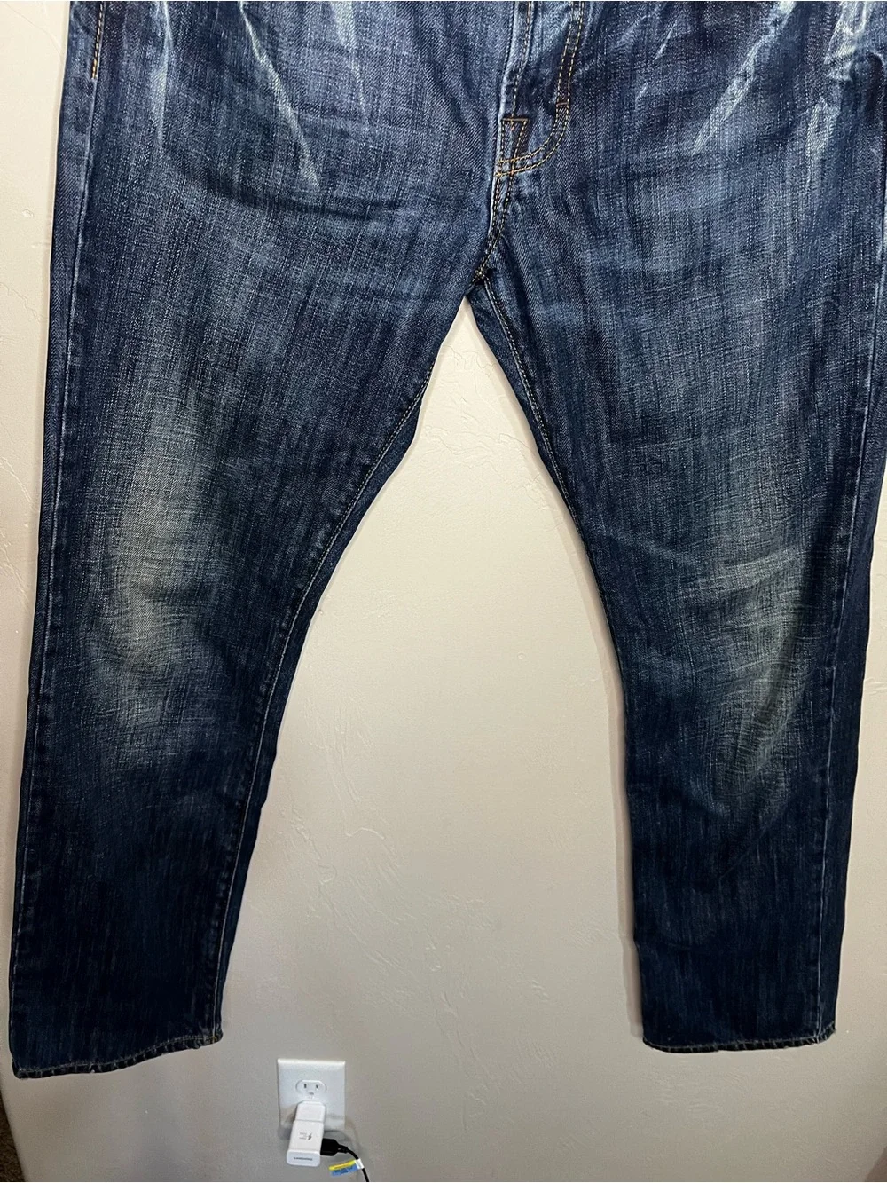 Boss by Hugo Boss Men’s Button Fly Regular Fit Straight Denim Jeans